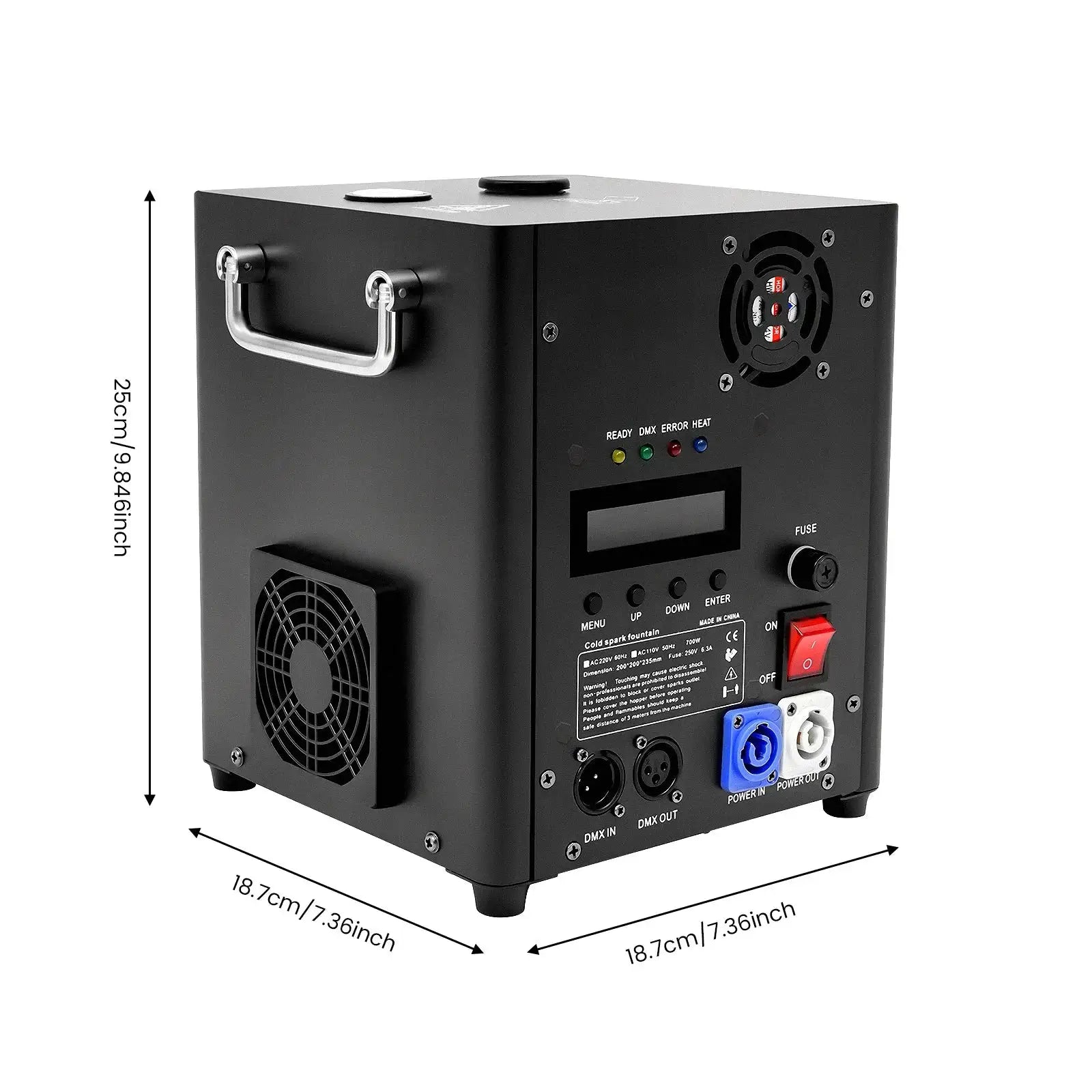 700W Stage Special Effect Machine &ndash; Portable Fountain black / GERMANY