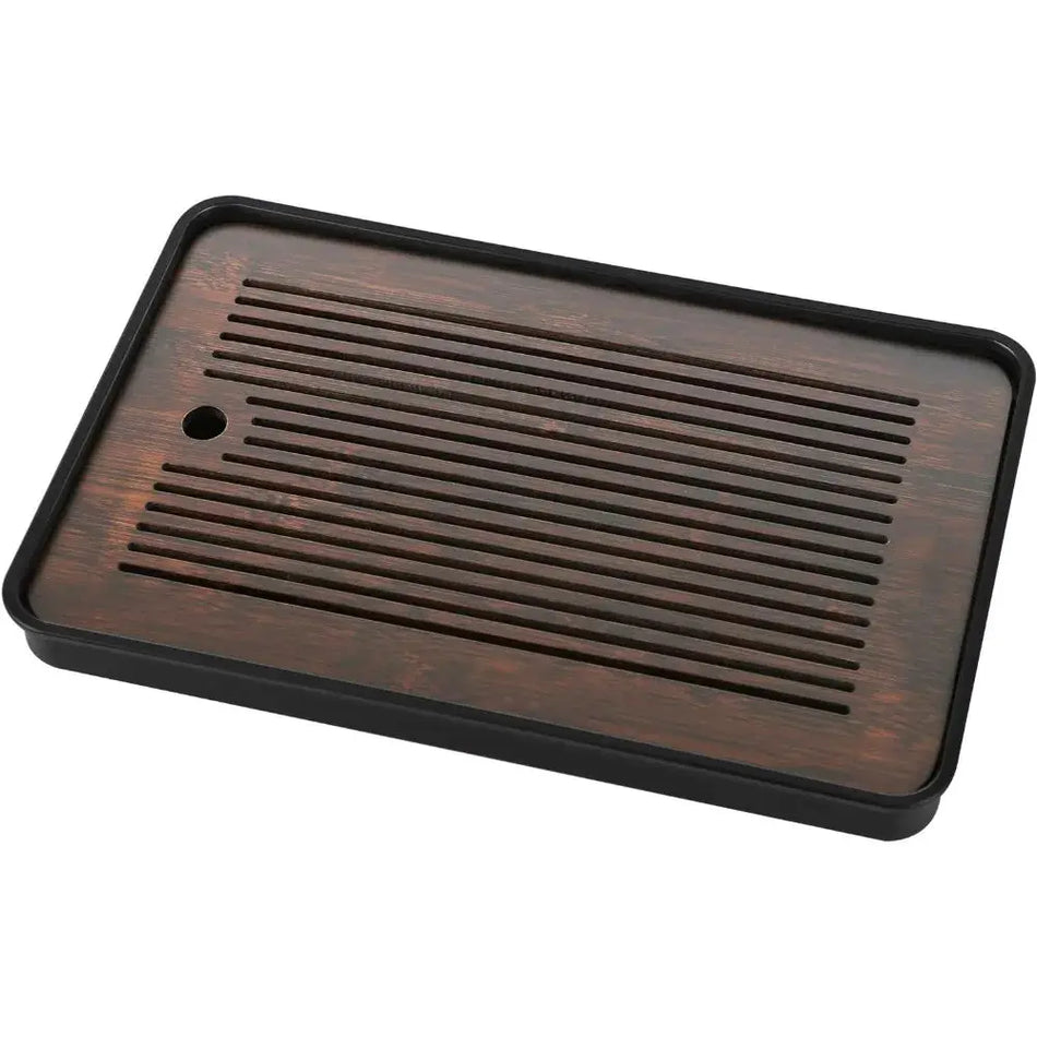 1 Piece Bamboo Tea Table Household Portable Detachable Kung Fu Bamboo Tea Tray Drain Tray Storage Dry Wet Dual Use Easy To Clean by InterCyprus Trading Ltd