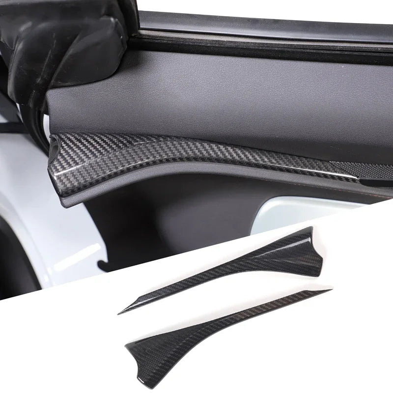 Pannelli interni porta in fibra di carbonio reale Corvette C8 2020