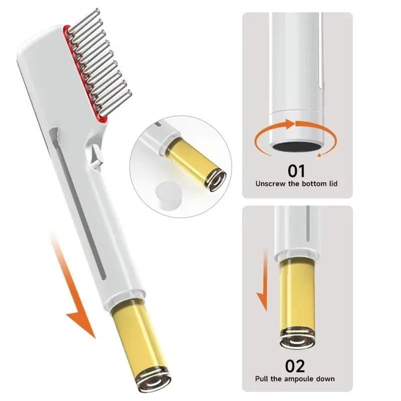 Electric Massage Comb LED Red Light Therapy - Hair Growth