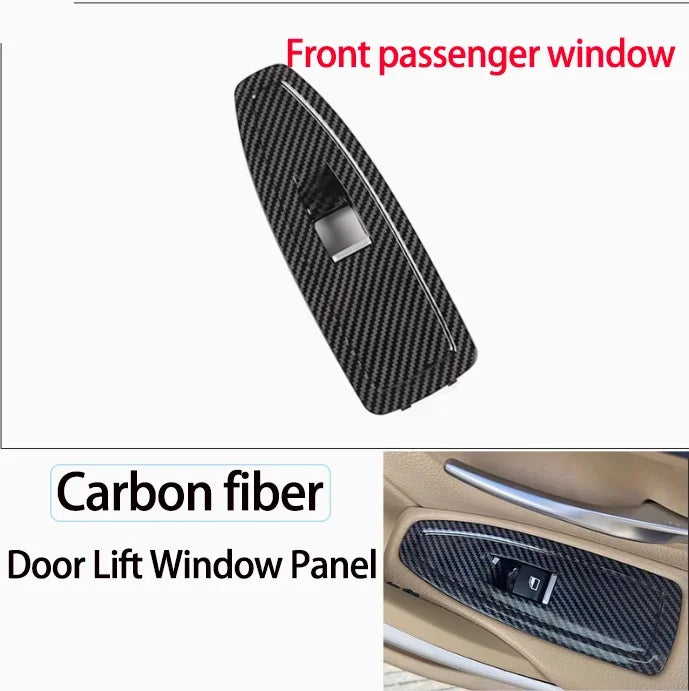 Upgrade Interior Door Carbon Fiber Window Regulator Switch Panel Trim Cover Replacement For BMW 1 3 4 Series F20 F30 F31 F36 by InterCyprus Trading Ltd