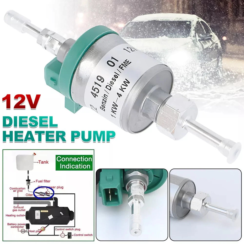 Ultra Stille Diesel Auto Verwarmingspomp 12V 5KW Metalen Brandstofmeterpomp