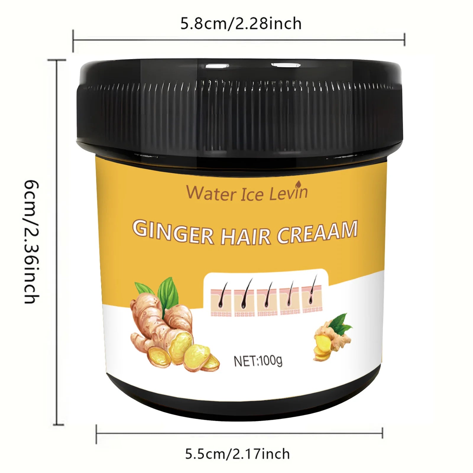 Ginger Scented Hair Mask &ndash; Moisturizing Scalp Massage for Strengthened Hair