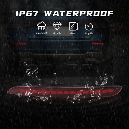 For Honda Accord 2023 2024 LED Rear Bumper Reflector Light Auto Brake Warning Lamp Waterproof Multi-function Car Accessories by InterCyprus Trading Ltd