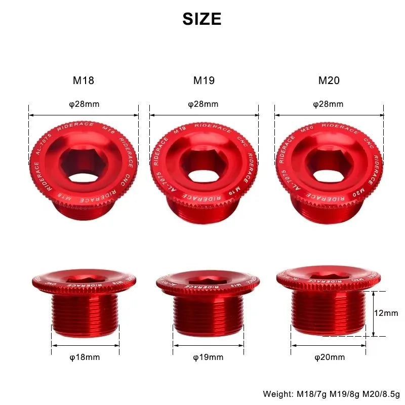 Riderace Alumiininen Kampi Pultit M18 M19 M20 Maantie- ja MTB-käyttöön