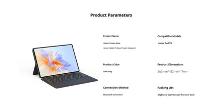 Honor Pad V9 Smart Magnetic Keyboard &ndash; Ultra Thin Finish