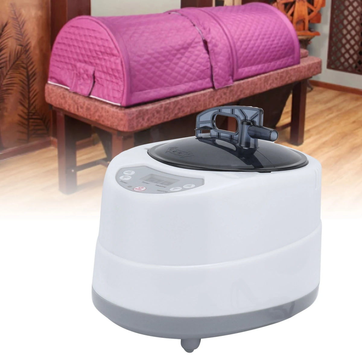 1000W Sauna Steamer Pot 2.0L Portable - Whole Body Detox
