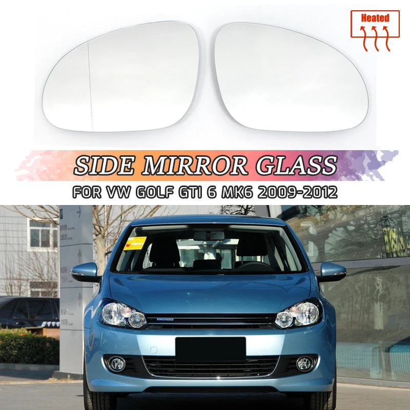 VW Golf GTI Mk6 Подгрявано Ляво Дясно Задно Огледало Стъкло