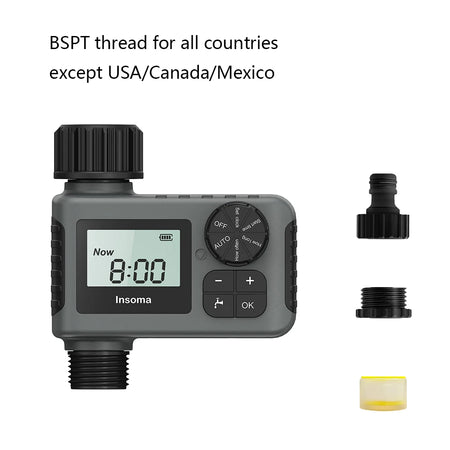 Insoma Intelligent Automatic Water Timer with IPX7 Waterproof Design BSPT type