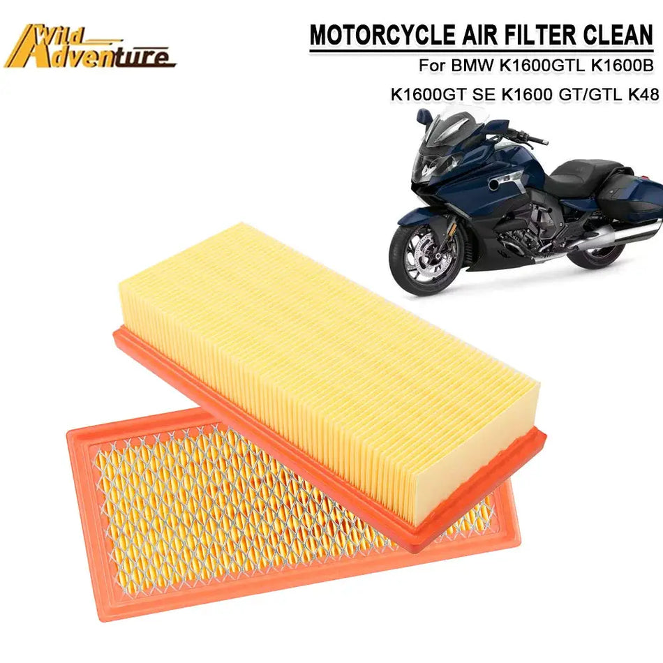 Motorcycle High Flow Air Filter For BMW K1600GTL K1600B K1600GT SE K1600 GT/GTL K48 Engine Intake Purification Cleaner Element by InterCyprus Trading Ltd