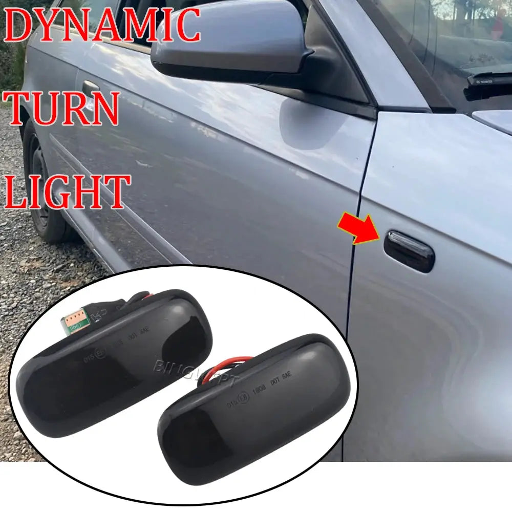 2PCS LED Dynamic Side Marker Turn Signal Light Sequential Lamp For Audi A3 8P 03-08 A4 B6 B7 00-08 A6 4F,C6 (Bj. 2006-2011) by InterCyprus Trading Ltd