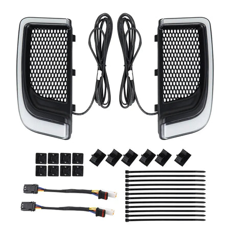 Motorcycle LED Fairing Lower Grills Turn Signal Light Running Light for Touring Street Road Gilde 2014-2020 by InterCyprus Trading Ltd
