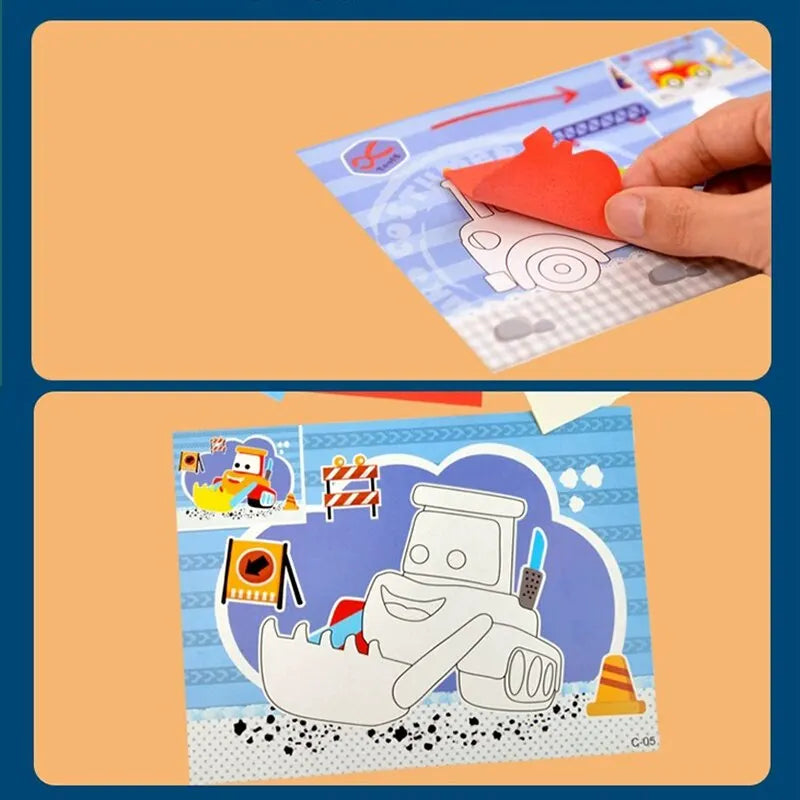 3D EVA Foam Sticker Art Craft Kit for Kids - 10 Pcs