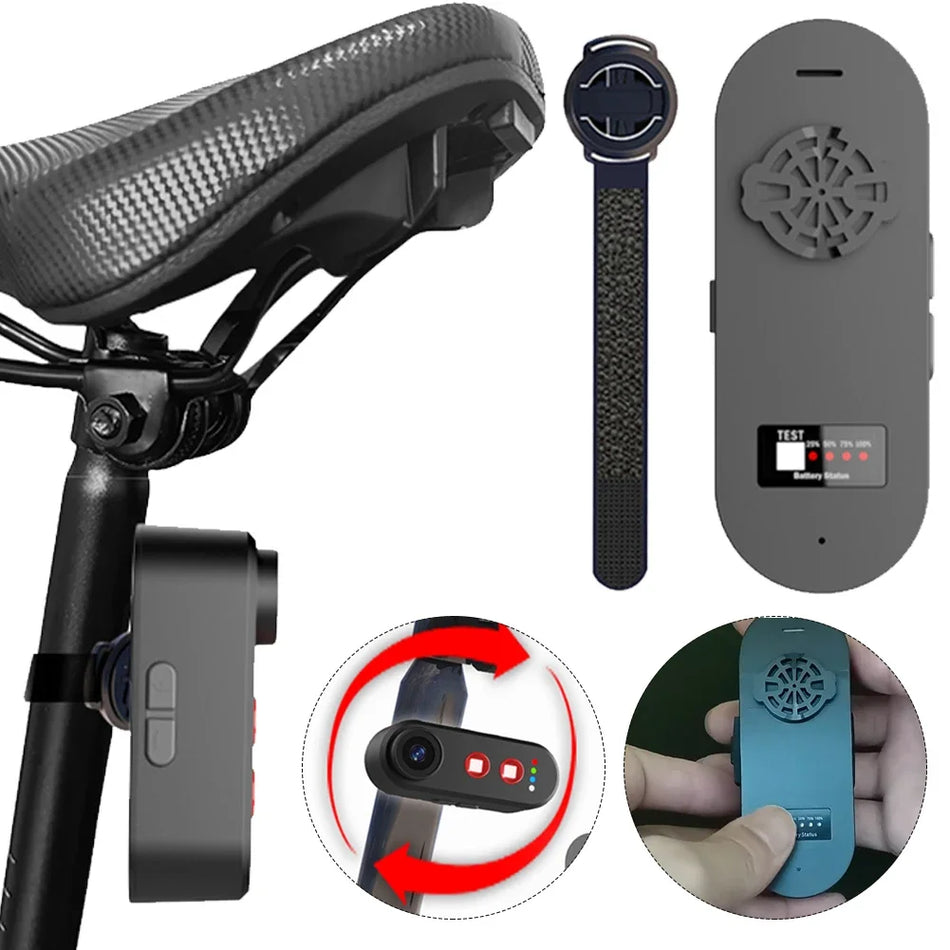 Radar Cykel Baglygte Med 150 Graders Kamera Til Vejkørsel