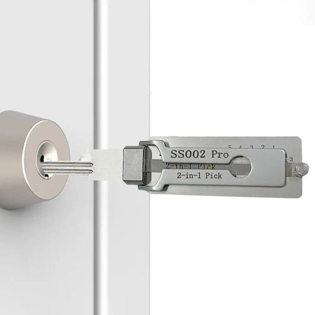 2 In 1 Stainless Steel Key Decoder Precision Hook Pickup