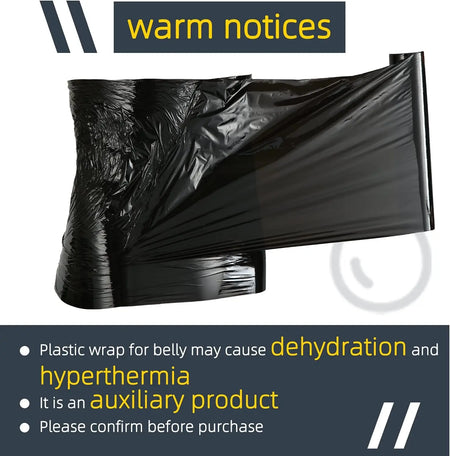 1 Roll 60 Meters Black Osmotic Plastic Body Wrap &ndash; Heat Up