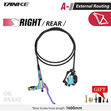 TANKE MTB TB-600 &ndash; 4-Piston Hydraulic Disc Brake With 160mm Rotor Colorful RR