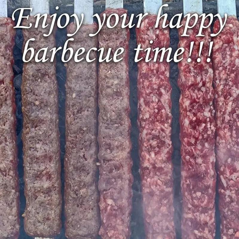 Premium Stainless Steel BBQ Skewers - Perfect for Shish Kebab and Grilling