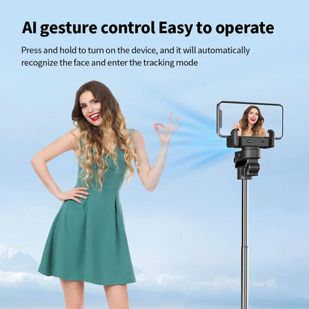 MEUYAG AI Face Tracking Gimbal Stabilizer with Bluetooth Shutter
