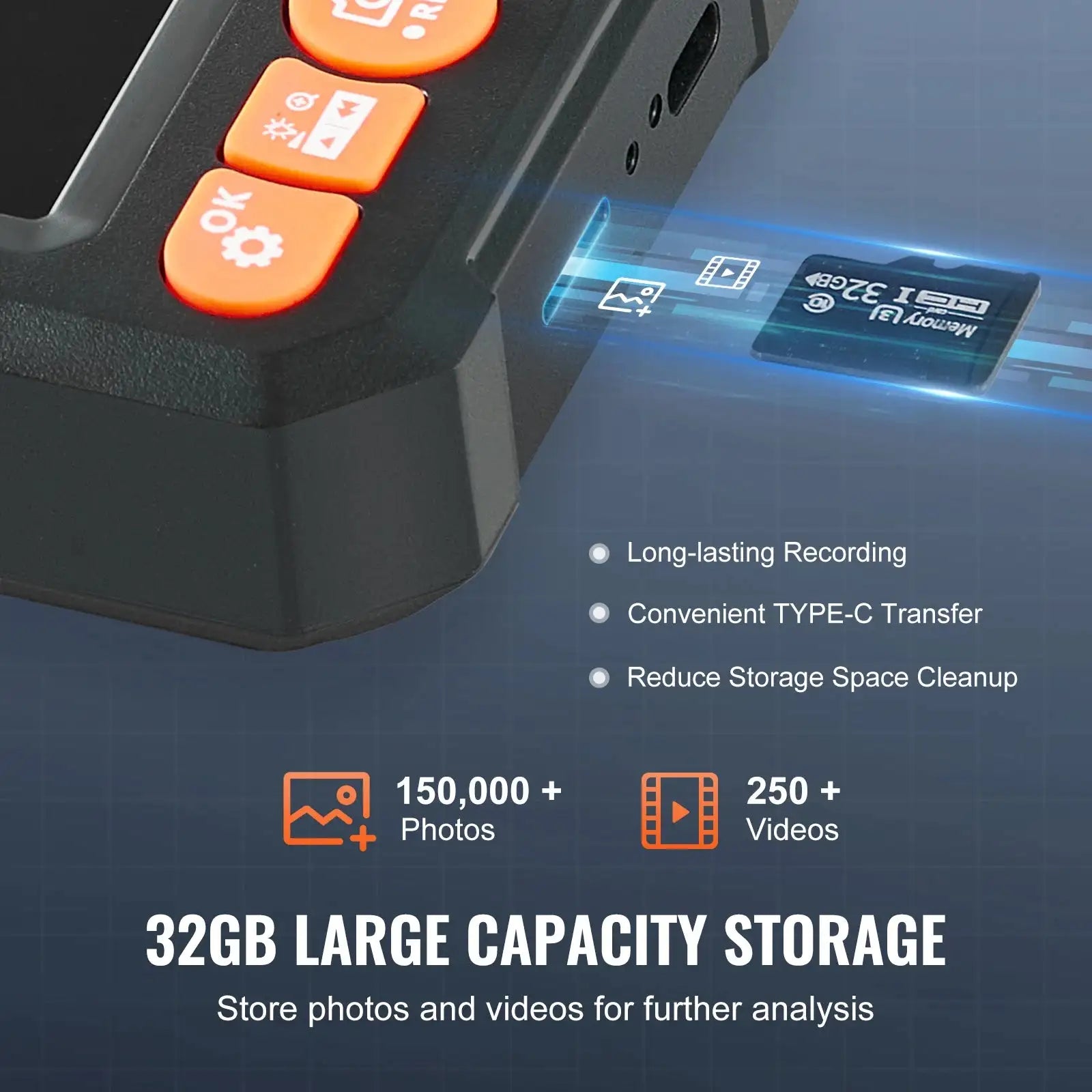 Dual Lens Endoscope For Auto 4Inch Screen 1080P