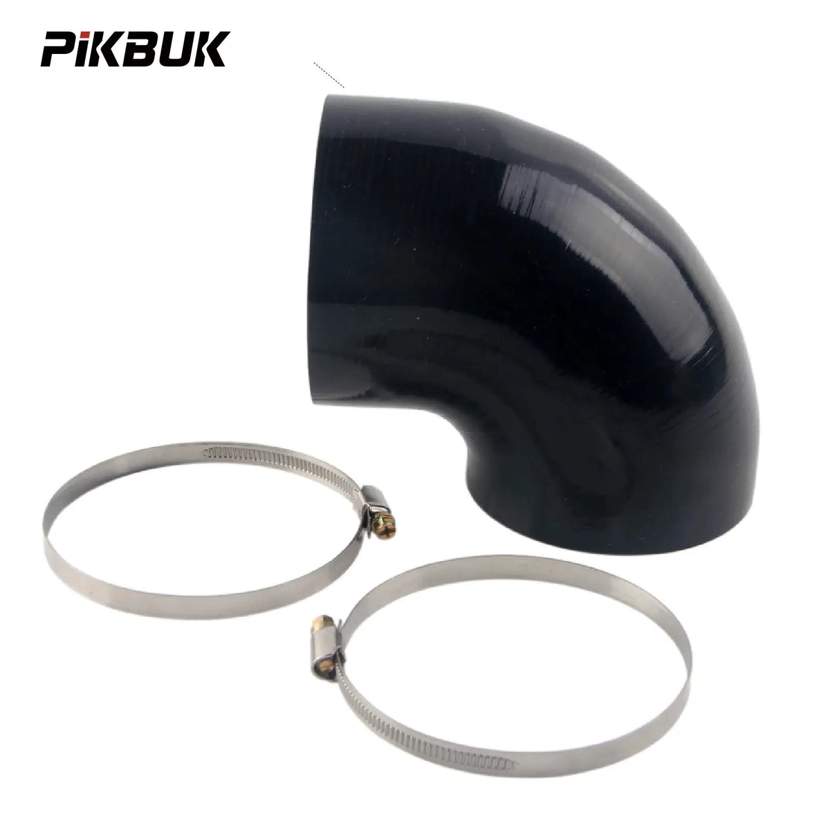 PIKBUK Silicone Elbow Silicone Hose Turbo Coupler Intake Pipe 4" Inch 102mm 90 Degree Black by InterCyprus Trading Ltd