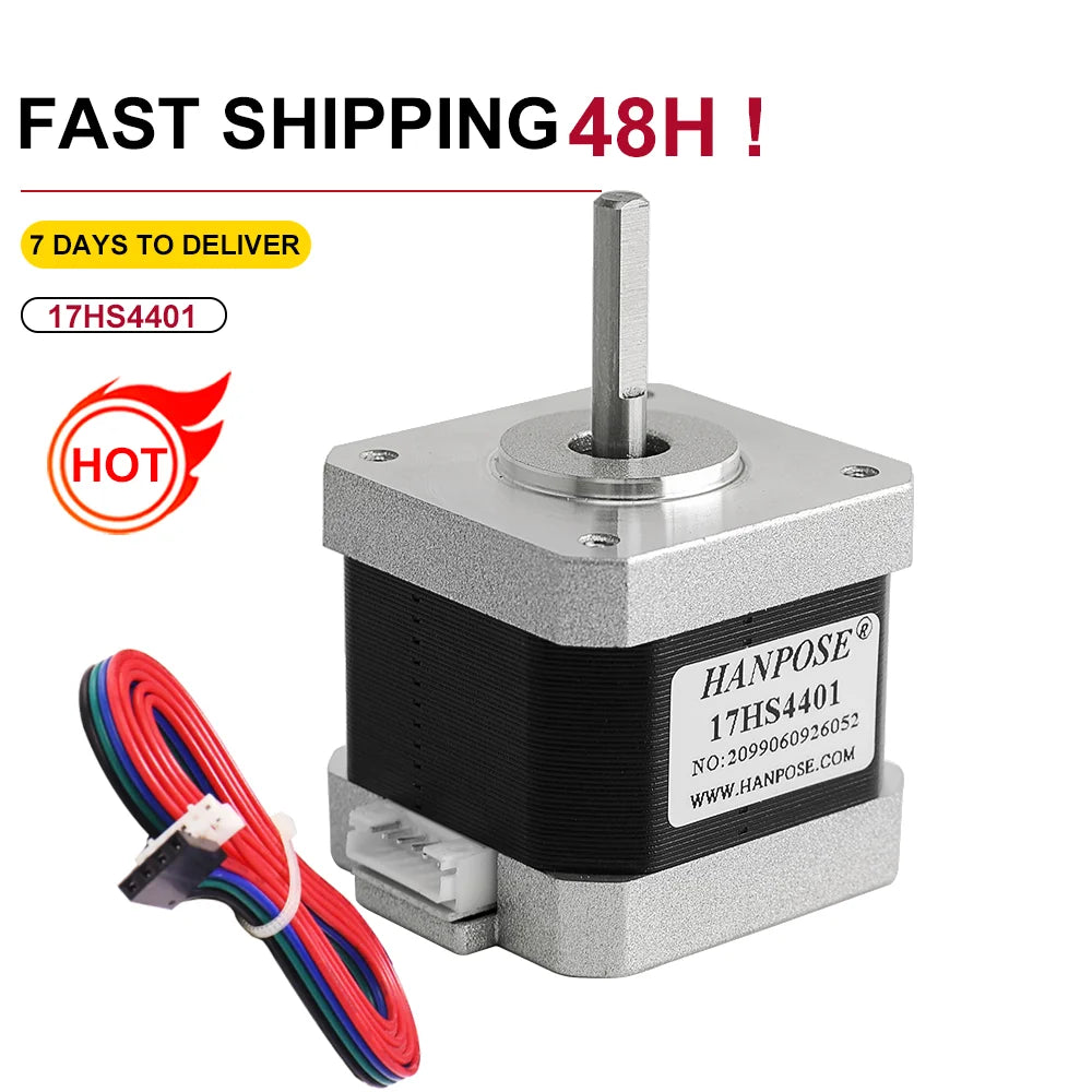 Nema 17 Stepper Motor 17HS4401-D &ndash; Exceptional Precision and Reliability 17HS4401-DBX x1pcs