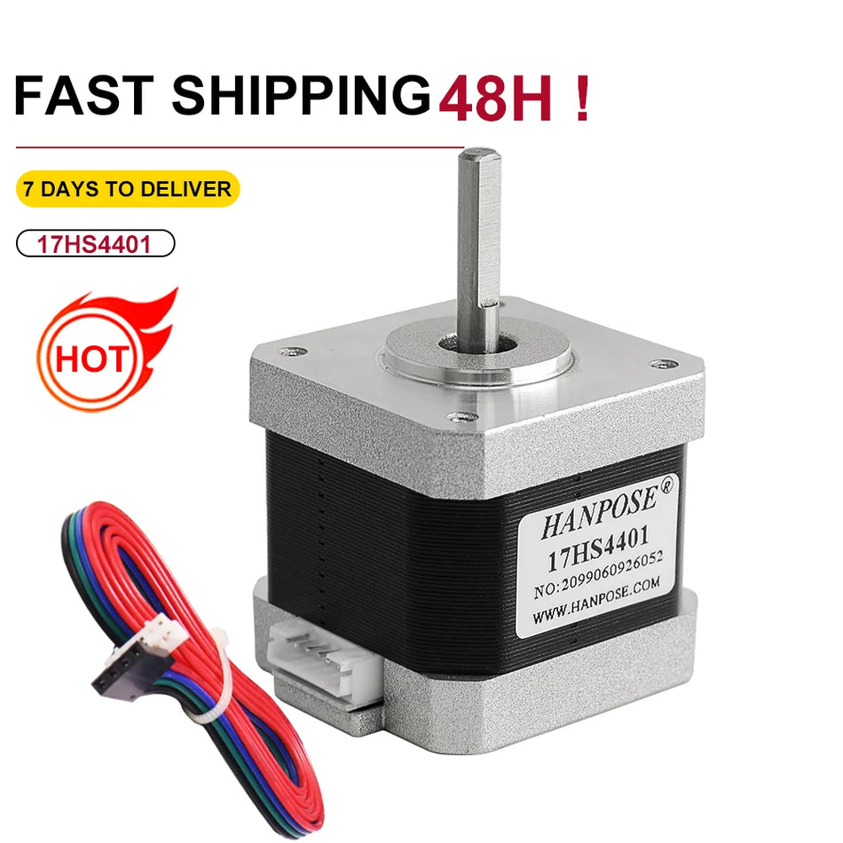 Nema 17 Stepper Motor 17HS4401-D &ndash; Exceptional Precision and Reliability 17HS4401-DBX x1pcs