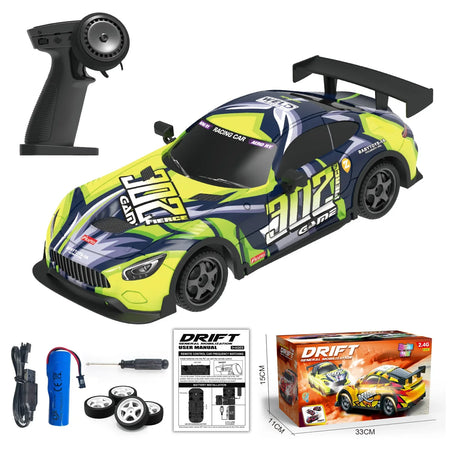 1:18 Remote Control Car &ndash; Glow In Dark 2.4G RC Speed PY383-yellow