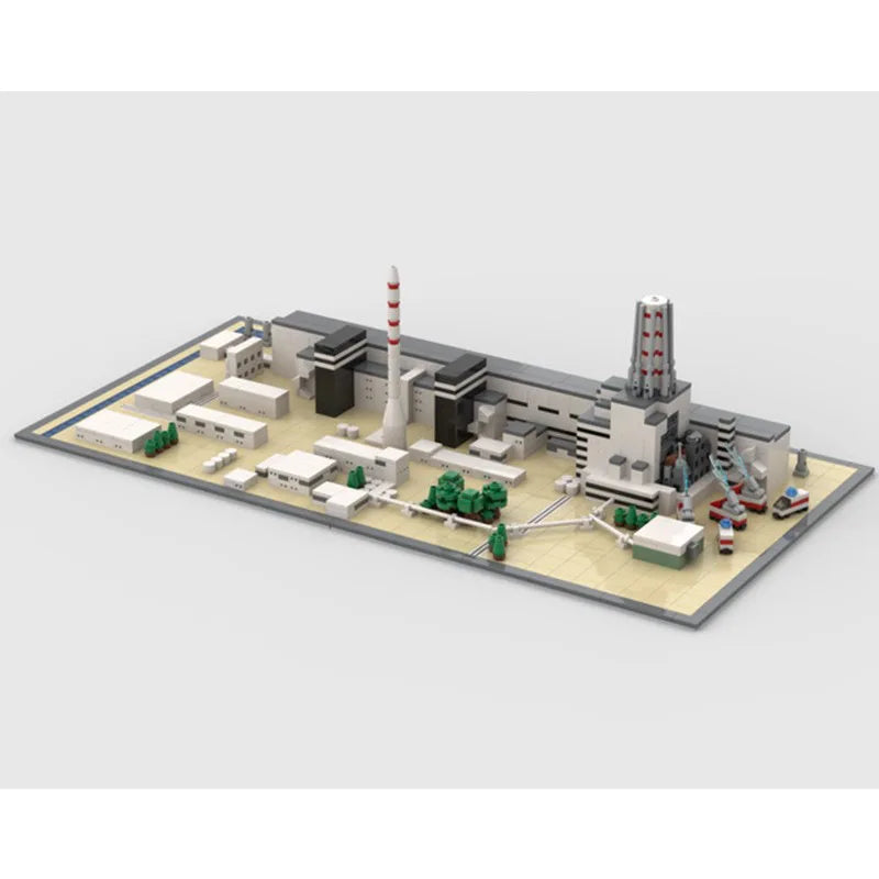 Chernobyl Nuclear Power Plant Building Blocks - MOC-124446 Famous Architectural Model