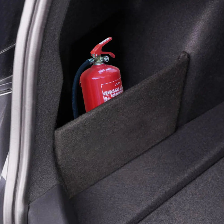 Organizacijska plošča za prtljažnik za Tesla Model 3 z črnim obloženim lesenim panelom, enostavna namestitev