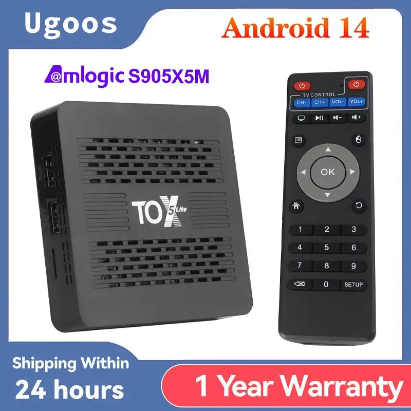 4K Android 14 Smart TV Box With Dual Wifi 2GB RAM 32GB Storage by InterCyprus Trading Ltd