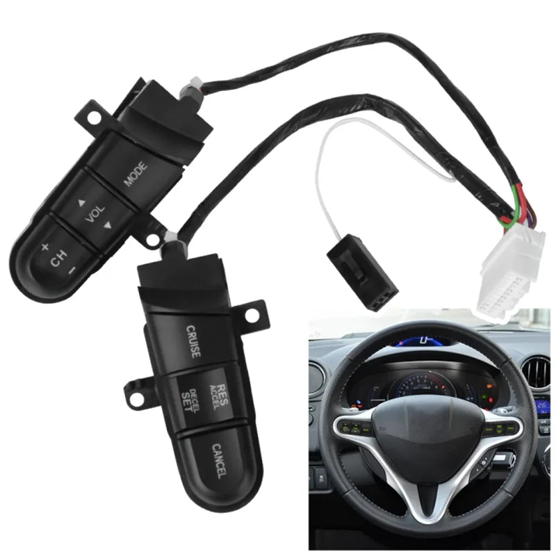 Buton de comutator pentru volan pentru Honda Civic 2006-2011 iluminat roșu și verde înlocuire aftermarket