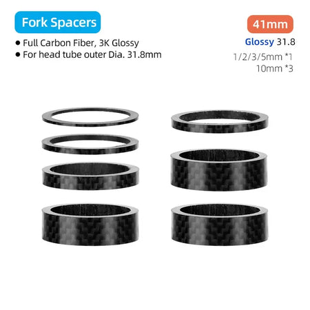 DEEMOUNT Carbon Spacers &ndash; Lightweight and Durable Handlebar Rise Adjusters G31.8 H41mm P7 / CHINA