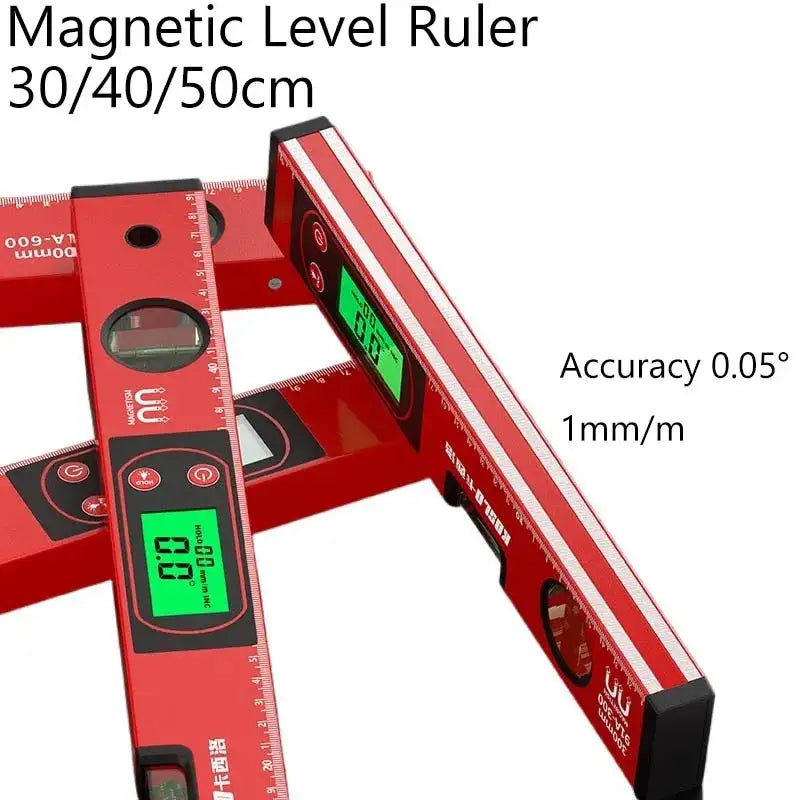 30 40 50 Cm Digital Level Ruler Magnetic Angle Meter