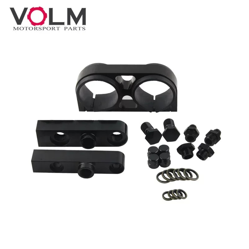 Billet Aluminium 2in1 Brandstofpomp Bevestigingsbeugel voor Externe Dubbele Twin Pompen