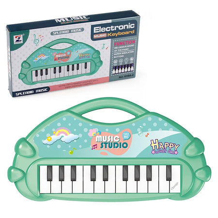 13-Key Children's Electronic Keyboard Toy - Educational Music Instrument for Early Development Gifts Green A