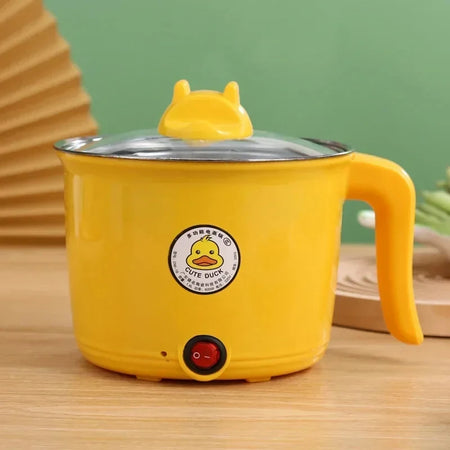 1.8L Multifunctional Electric Cooker for Dorms and Homes Yellow