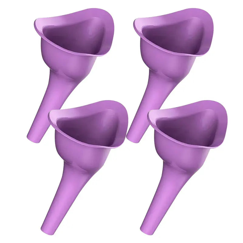 Car Urinal Portable Shrinkable Potty &ndash; Hygienic And Durable purple 4pcs
