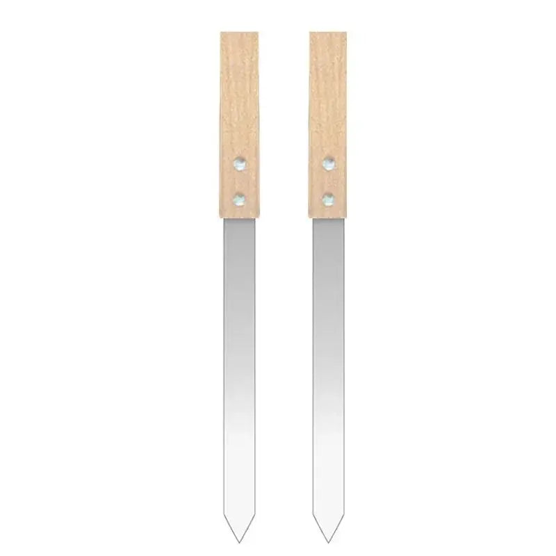 Manual Kebab Maker with Reusable 2.3cm Steel Skewers for Perfect Outdoor Grilling 2 skewers