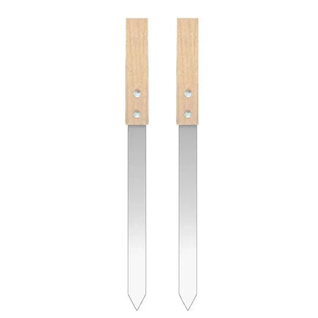 Manual Kebab Maker with Reusable 2.3cm Steel Skewers for Perfect Outdoor Grilling 2 skewers