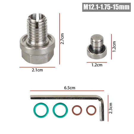 M12.1x1.25/1.5/1.75 M14.1 M16.1 M18.1x 15mm Oil Drain Plug Oversize Piggyback Self Tapping Oil Pan Thread Repair Kit by InterCyprus Trading Ltd