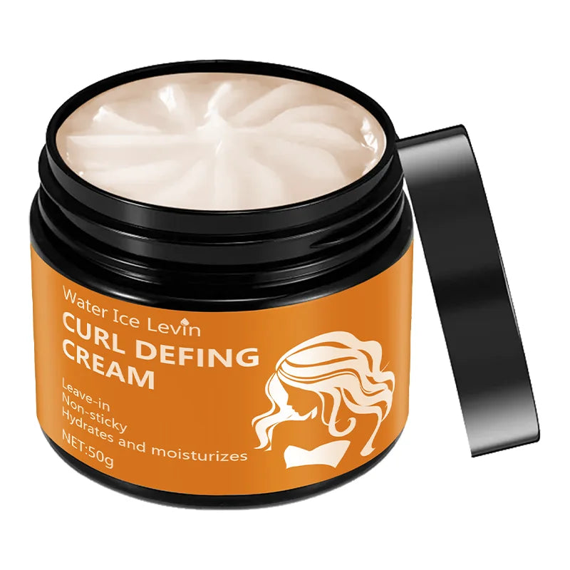 Black Castor Oil Curly Hair Styling Cream &ndash; Moisturizing Formula for All Hair Types 60g Bottle