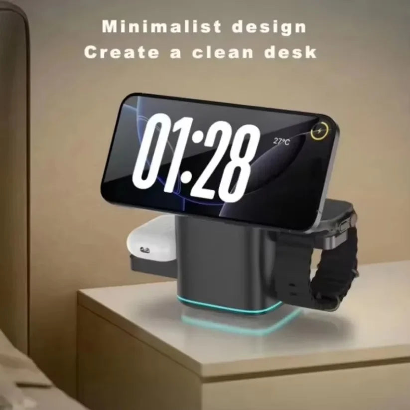 Opansten 3 In 1 Wireless Charger Stand &ndash; LED Indicator