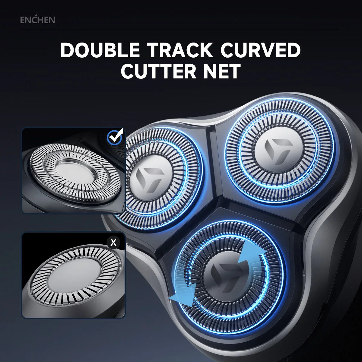 ENCHEN BlackStone Max 3D Rotary Electric Shaver and Beard Trimmer