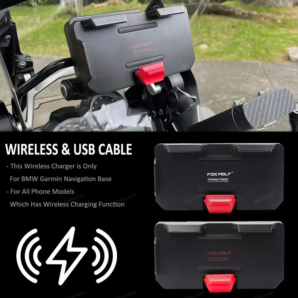 BMW Wireless Charging GPS Phone Holder - Garmin Nav Base