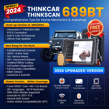 THINKCAR THINKSCAN 689BT CANFD DOIP &ndash; Bi-Directional ECU