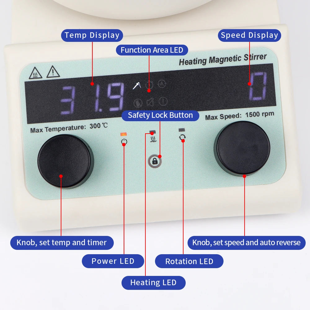 Heating Collecting Magnetic Stirrer &ndash; Digital Display