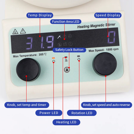 Heating Collecting Magnetic Stirrer &ndash; Digital Display