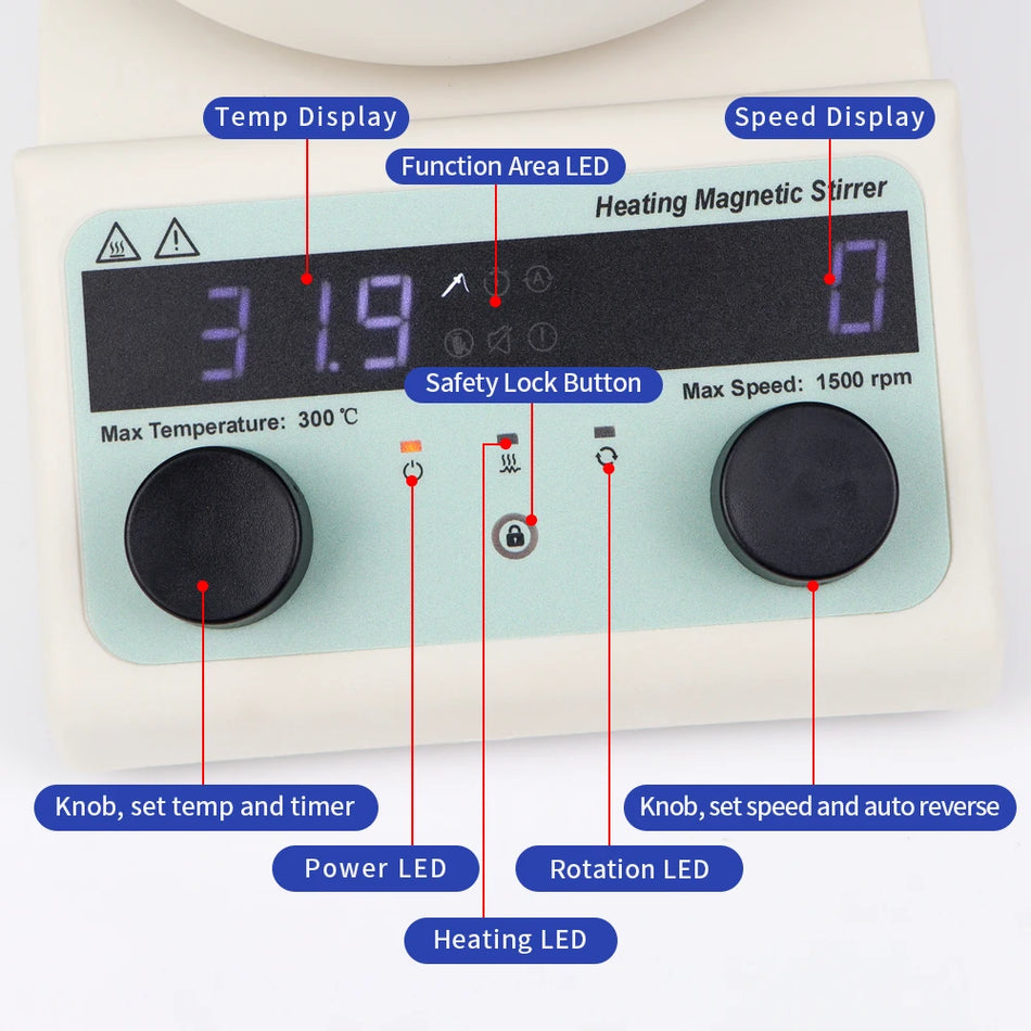 Heating Collecting Magnetic Stirrer &ndash; Digital Display