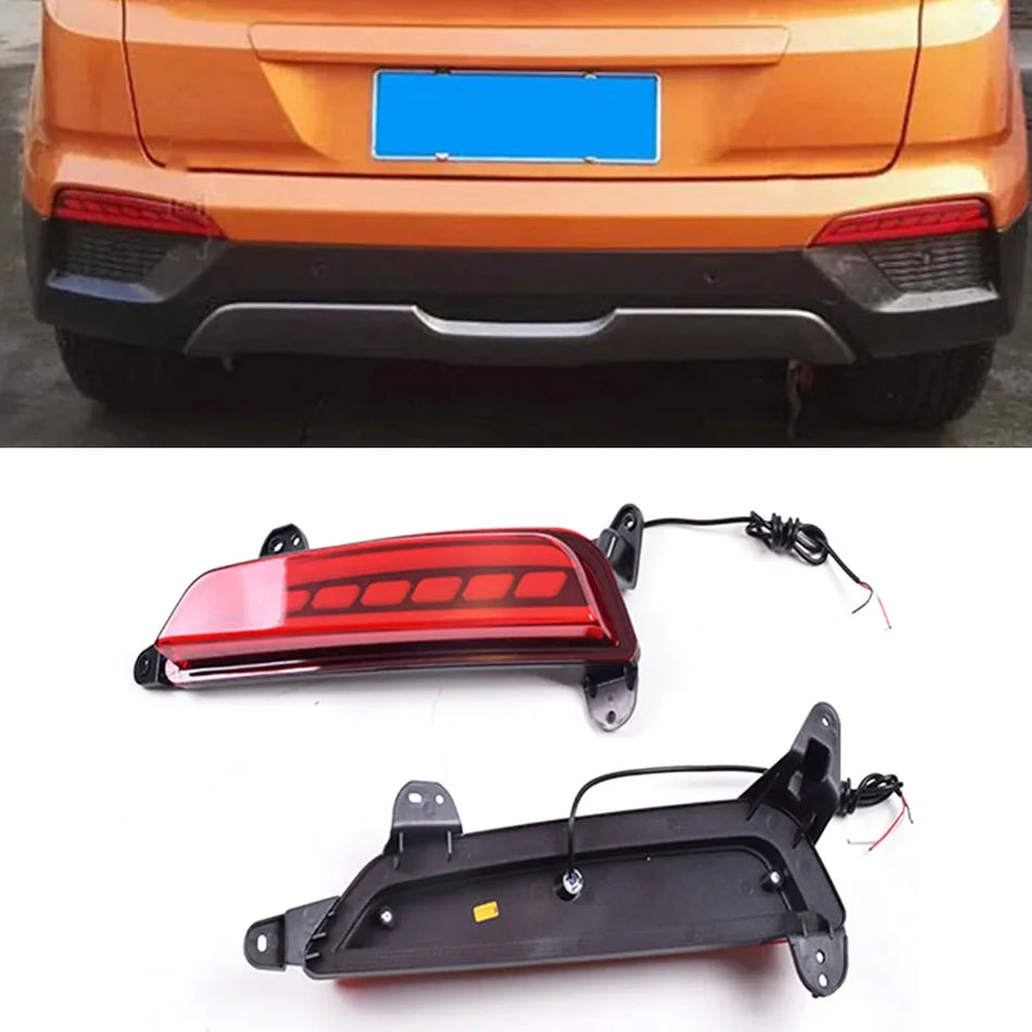 Galinių bamperių LED žibintas Hyundai Creta ix25 2014-2017 ABS korpusas raudonas patvarus